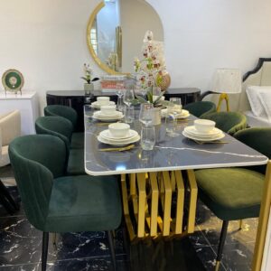 Green and Black Dinning