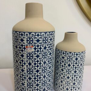 2-in-1 Blue and White Vase