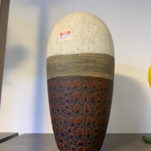 Brown and cream vase