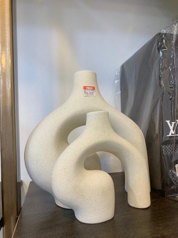 2-In-1 White Nordic Vase